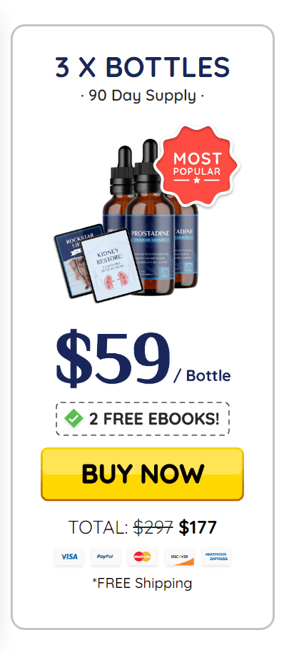 Prostadine 3 bottles